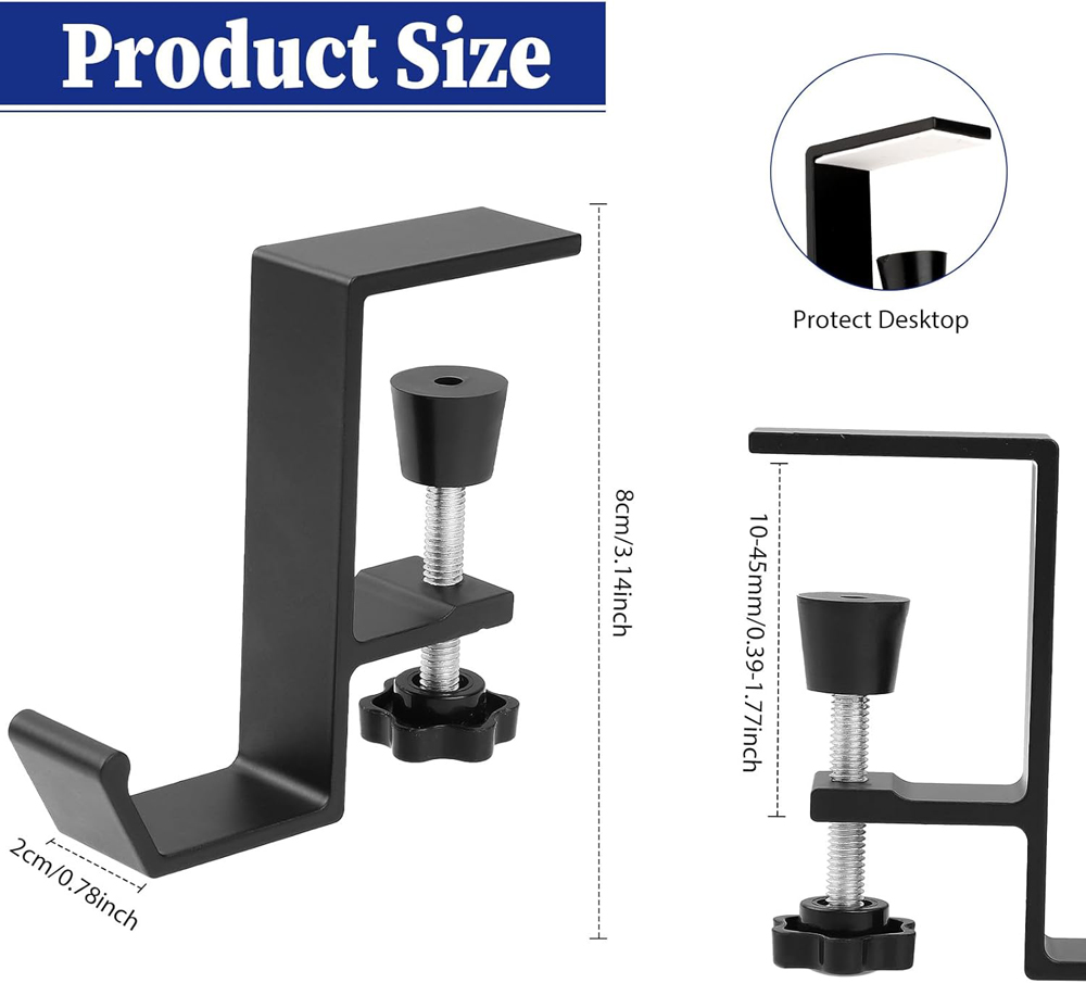 Aluminum Alloy Headphone Hook  - Headphone Stand Desk review and price